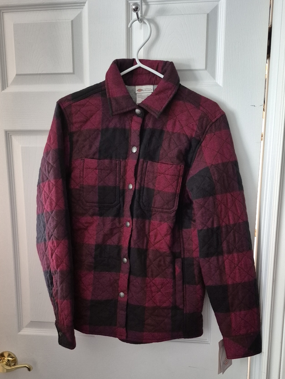 Dickies Red & Black Patterned Women's Jacket BNWT
